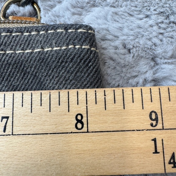 Myra Bag Sel de Mer Paris Canvas Leather Crossbody Bag Gray Small Messenger - Picture 13 of 15